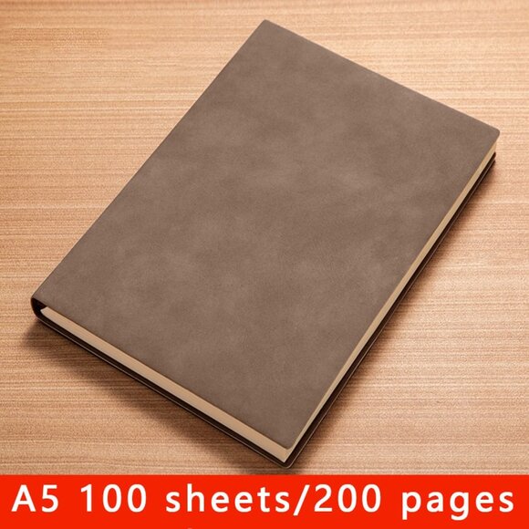 A5 Retro Sheepskin Notebook Writing Soft Leather Cover Journal Business Gift - Picture 11 of 11